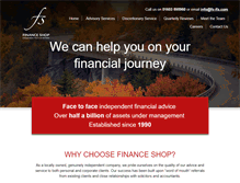 Tablet Screenshot of financeshopgroup.com